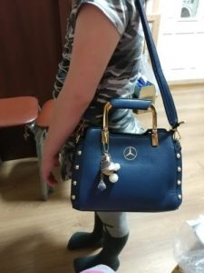 Mercedes Benz Genuine Leather Women Handbag photo review